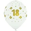 balony lateksowe gold 18 biale adikbal 12 5 szt