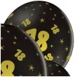 balony lateksowe gold 18 czarne grabo 12 5 szt