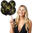balony lateksowe gold 30 czarne grabo 12 5 szt