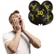 balony lateksowe gold 30 czarne grabo 12 5 szt