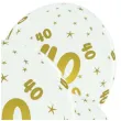 balony lateksowe gold 40 biale b balloons 12 5 szt