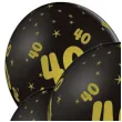 balony lateksowe gold 40 czarne b balloons 12 5 szt