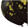 balony lateksowe gold 40 czarne b balloons 12 5 szt
