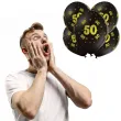 balony lateksowe gold 50 czarne b balloons 12 5 szt