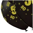 balony lateksowe gold 50 czarne b balloons 12 5 szt