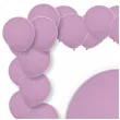 balony lateksowe pastel decomex fioletowy jasny 5 100 szt