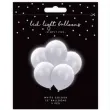 balony led biale partydeco 30 cm 5 szt