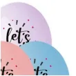 balony lets party 13 gemar 5 szt