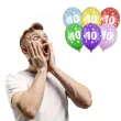 balony liczba 10 metalik mix strong 14 6 szt