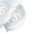 balony liczba 25 srebrny metalik belbal 12 6 szt