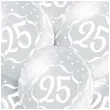 balony liczba 25 srebrny metalik belbal 12 6 szt