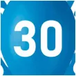 balony liczba 30 niebieski godan 12 5 szt