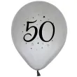 balony liczba 50 srebrny godan 12 5 szt
