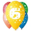 balony liczba 6 pastel mix gemar 12 25 szt