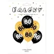 balony liczba 60 czarno zloty partypal 12 10 szt