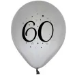 balony liczba 60 srebrny godan 12 5 szt