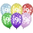 balony liczba 9 metalik mix strong 14 50 szt