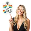 balony love and peace pacyfka bialy belbal 12 6 szt