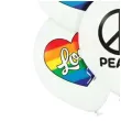 balony love and peace pacyfka bialy belbal 12 6 szt