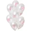 balony love is in the air bialy metalik folat 12 12 szt