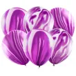 balony marmur fioletowy partydeco 12 6 szt