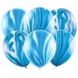 balony marmur niebieski partydeco 12 6 szt