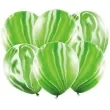balony marmur zielony partydeco 12 6 szt