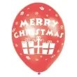 balony merry christmas czerwone amscan 11 6 szt