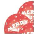 balony merry christmas czerwone amscan 11 6 szt
