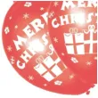 balony merry christmas czerwone amscan 11 6 szt