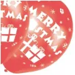 balony merry christmas czerwone amscan 11 6 szt