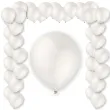 balony metalic pearl white perlowy metaliczny decomex 9 100 szt