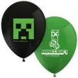 balony minecraft creeper zielony czarny pastel procos 11 8 szt
