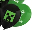 balony minecraft creeper zielony czarny pastel procos 11 8 szt
