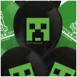 balony minecraft creeper zielony czarny pastel procos 11 8 szt