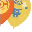 balony minionki pastel mix amscan 9 6 szt