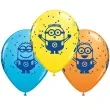 balony minionki pastel mix qualatex 11 25 szt