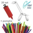 balony modeliny classic 260 pompka mix gemar 20 szt