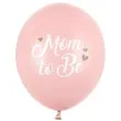 balony mom to be rozowy partydeco 12 6 szt