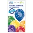 balony morskie zwierzeta pastel mix belbal 12 6 szt