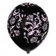 balony mozaika pastel black 12 5 szt