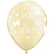 balony mr and mrs ecru qualatex 11 25 szt