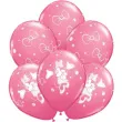 balony myszka minnie rozowy pastel qualatex 12 6 szt