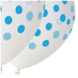 balony niebieskie kropki transparent gemar 12 5 szt