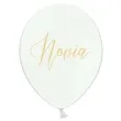 balony novio novia vivan los novios pastel biale 12 strong 6 szt