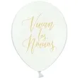 balony novio novia vivan los novios pastel biale 12 strong 6 szt
