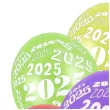 balony nowy rok 2025 mix metaliczny partydeco 12 50 szt