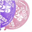 balony nowy rok 2025 mix metaliczny partydeco 12 6 szt