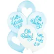 balony oh baby boy chlopiec niebieskie belbal 12 6 szt