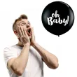 balony oh baby czarny qualatex 36 2 szt